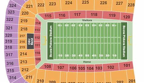 Boone Pickens Stadium Seating Chart & Maps - Stillwater