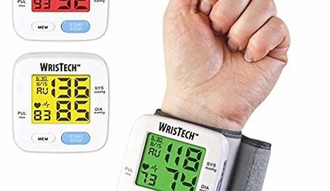 WrisTech Blood Pressure Monitor with Adjustable Wrist Cuff Color