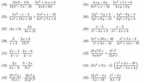 rational expressions | Multiplying and Dividing Rational Expressions