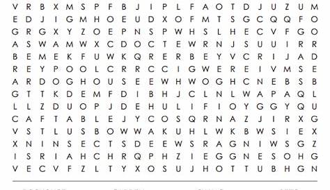 Printable Large Print Word Search - Cool2bKids