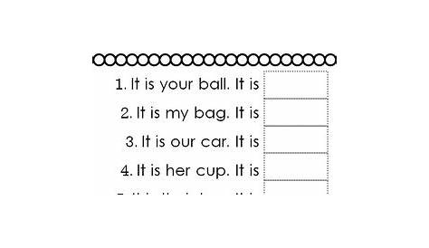 Possessive Pronouns Worksheets Distance Learning by Rock Paper Scissors