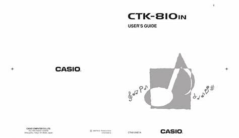 casio ctk-711ex manual
