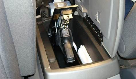 Gun Safe in Truck Console | StashVault - Secret Stash Compartments
