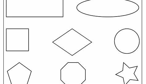 shapes coloring pages printable