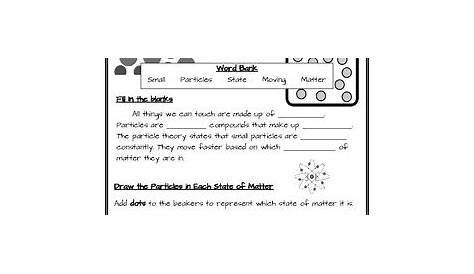 Particle Theory Worksheet by Super Simple Sheets | TPT