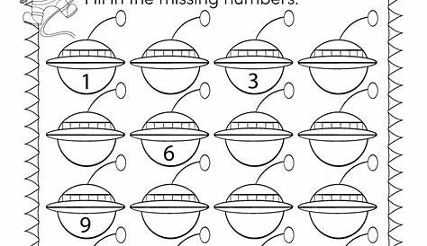 Spaceship Missing Numbers Worksheet - Free Printable, Digital, & PDF