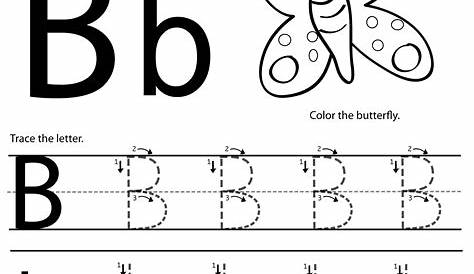 Letter B Worksheets For Kindergarten | AlphabetWorksheetsFree.com