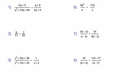 rational expression worksheets 1 simplifying