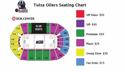 BOK Center Seating Chart | Tulsa Oilers Hockey | Tulsa Oilers