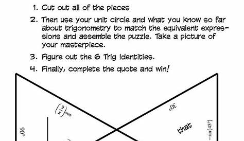 Trig Puzzle — roybot | Trigonometry, Math school, Teaching math