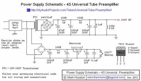 tube preamp power supply schematic
