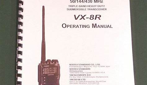 yaesu vx 8r manual