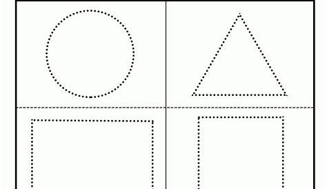 shapes tracing worksheets for preschoolers