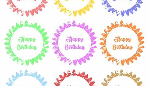 6 Best Images of Blank Printable Cupcake Toppers - Free Blank Printable Cupcake Toppers Template