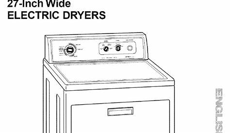 Kenmore Dryer Service Manual