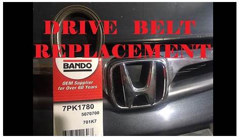 Honda Accord Drive Belt Replacement (Serpentine Belt) - YouTube