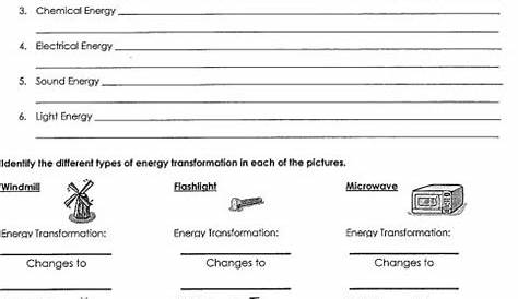 free 5th grade energy worksheets