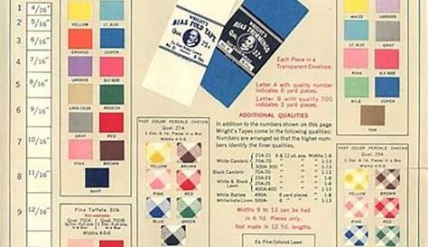 wrights bias tape color chart
