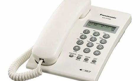 Buy Panasonic Corded Landline Phone With Caller ID, White, KX-T7703X