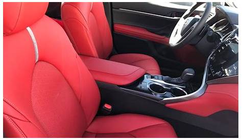 2022 Toyota Camry Xse V6 Red Interior