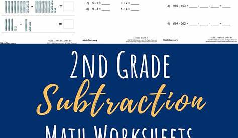 2nd Grade Subtraction Worksheets - MathDiscovery