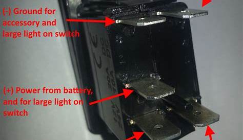 how to wire 5 pin rocker switch with led