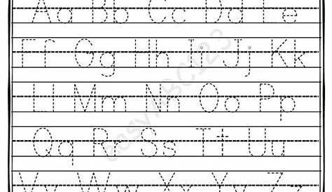 tracing alphabet printables