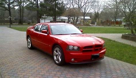 red 2007 dodge charger