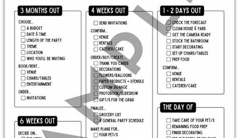FREE Ultimate Graduation Party Checklist (PDF)
