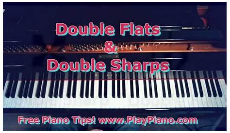 Double Flats And Double Sharps | Piano sheet music, Piano, Piano sheet