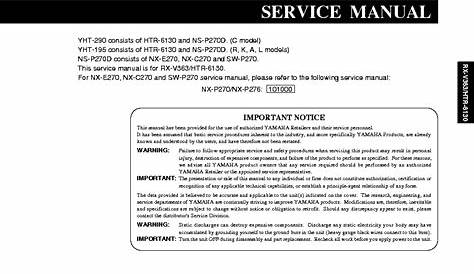 yamaha htr-6130 manual