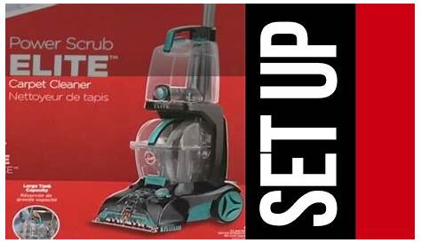 Hoover Power Scrub Elite Carpet Washer Cleaner Set-Up Manual | How to