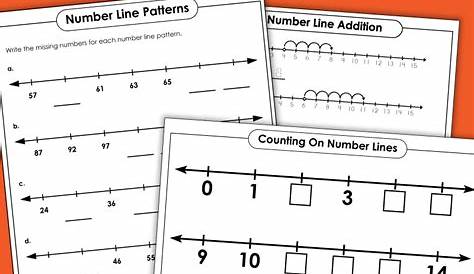 identifying numbers on a number line worksheets