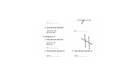 parallel lines transversals worksheet answers