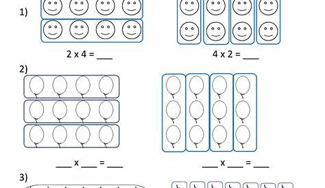 multiplication array worksheet 3rd grade