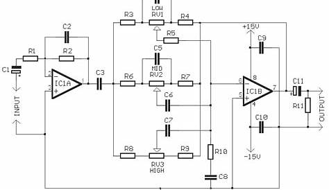 5 band equalizer circuit diagram