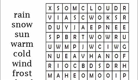 simple printable word search