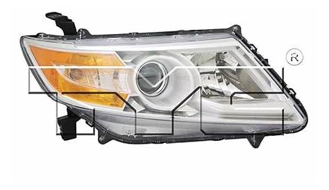 CarLights360: For 2011 2012 2013 Honda Odyssey Headlight Assembly