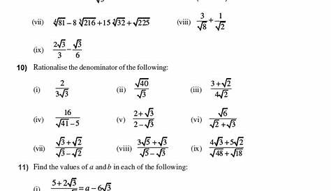 math number system worksheet