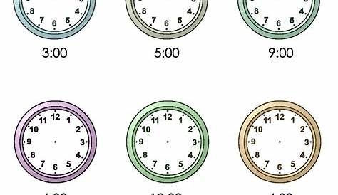Analog Clock Worksheets For Kindergarten – Thekidsworksheet