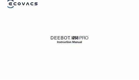 ECOVACS DEEBOT N8 PRO INSTRUCTION MANUAL Pdf Download | ManualsLib