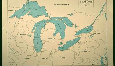 Printable Great Lakes Map