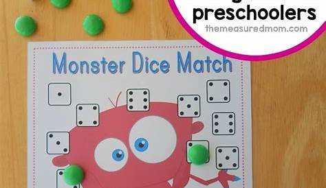 Monster Dice Match - The Measured Mom