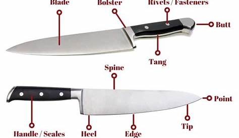 parts of a knife worksheets
