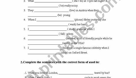 English worksheets: grammar test for 8th grade