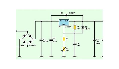 variable dc power supply circuit diagram