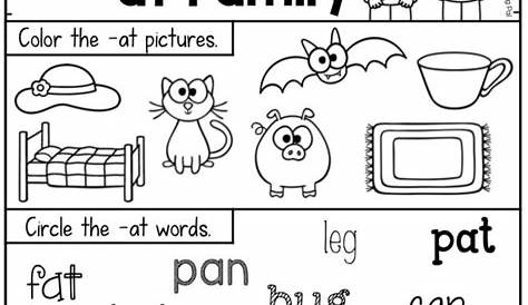 CVC at Word Family Worksheet. This Short A pack provides pages and