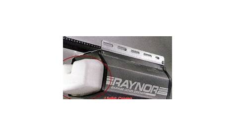 raynor garage door opener manual