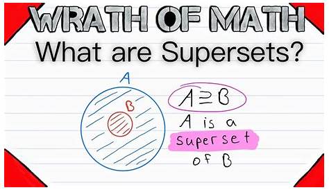 What are Supersets? | Set Theory, Subsets, Set Relations - YouTube