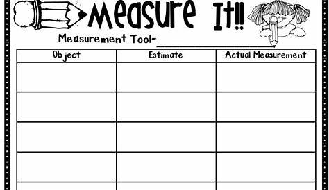 Activity 6: Non Standard Measurement - First Grade Math Work Stations